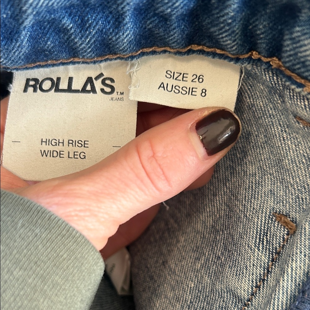 ROLLA'S Men's Straight Blue Jeans - Picture 4 of 5